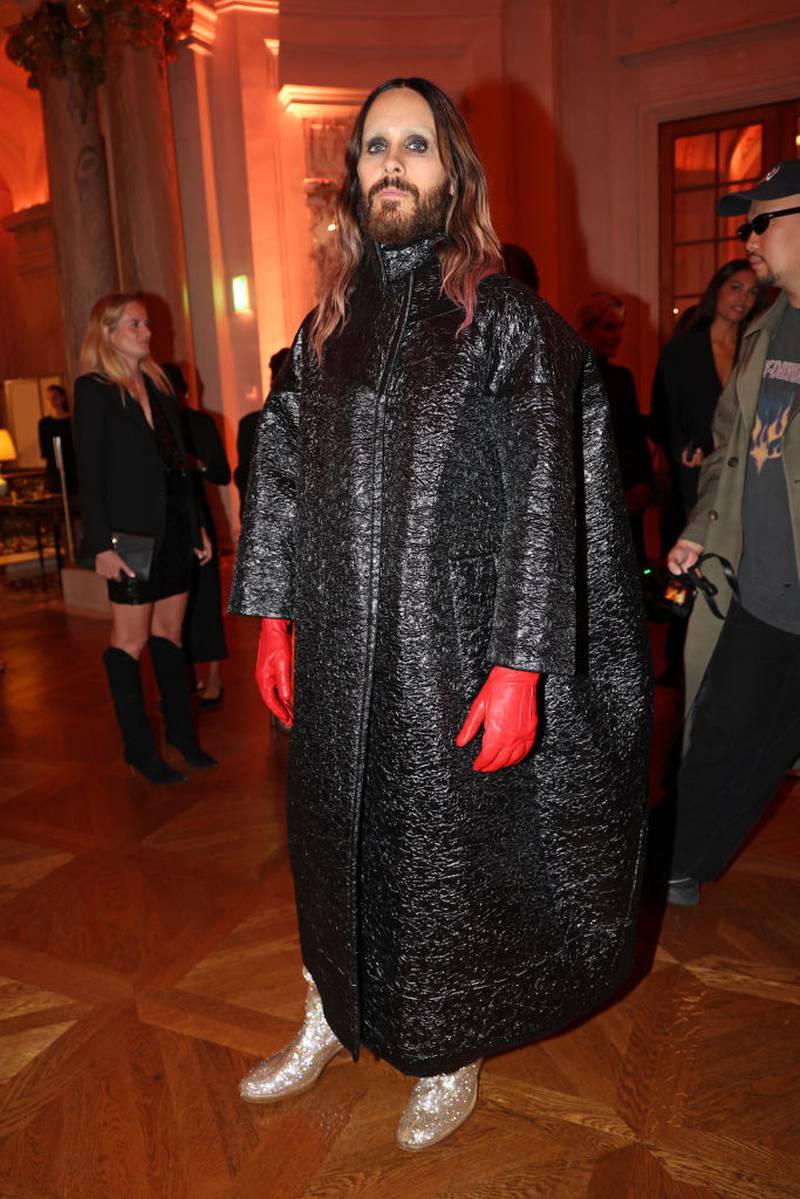 PARIS, FRANCE - SEPTEMBER 30: Jared Leto attends the #BoF500 Gala during Paris Fashion Week at Shangri-La Hotel Paris on September 30, 2023 in Paris, France. (Photo by Vittorio Zunino Celotto/Getty Images for The Business of Fashion)