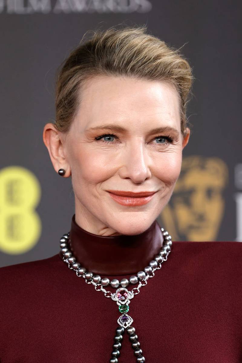 LONDON, ENGLAND - FEBRUARY 18: Cate Blanchett attends the 2024 EE BAFTA Film Awards at The Royal Festival Hall on February 18, 2024 in London, England. (Photo by John Phillips/Getty Images)