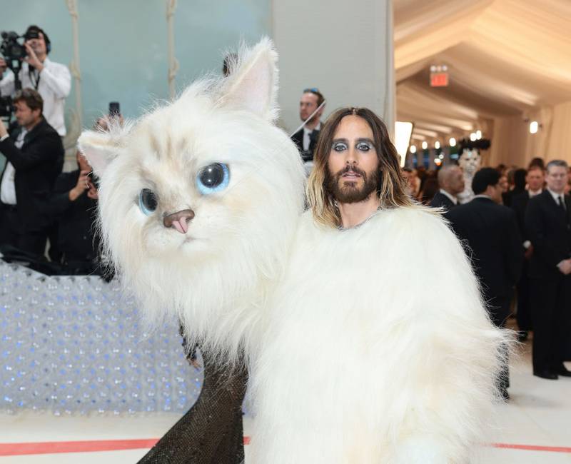 NEW YORK, NEW YORK - MAY 01: Jared Leto attends The 2023 Met Gala Celebrating "Karl Lagerfeld: A Line Of Beauty" at The Metropolitan Museum of Art on May 01, 2023 in New York City. (Photo by Dimitrios Kambouris/Getty Images for The Met Museum/Vogue )