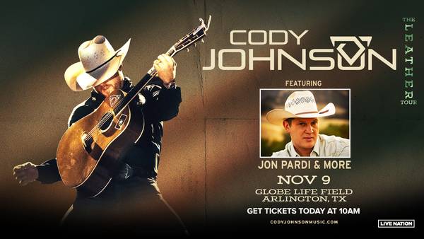 Win Tickets to See Cody Johnson in Arlington, Texas