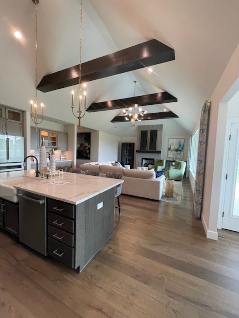 Check out all the photos of this year's 2024 St. Jude Dream Home. The 2024 St. Jude Dream Home is built by Shaw Homes in the Stone Canyon neighborhood. Its address is 7210 N. Hawthorne Ln., Owasso, OK 74055. The home’s estimated value is $565,000.